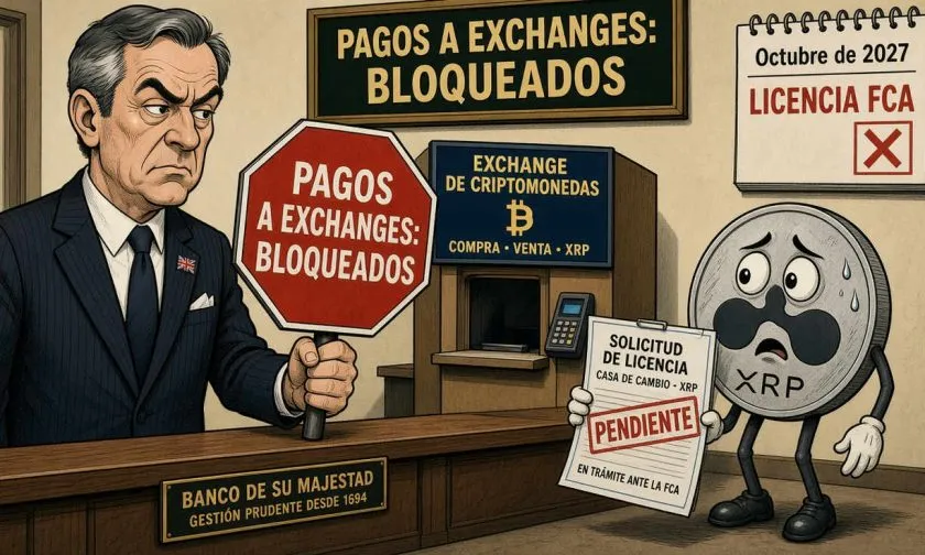 Bancos del Reino Unido mantienen bloqueo de pagos a exchanges ante nueva regulación de la FCA
