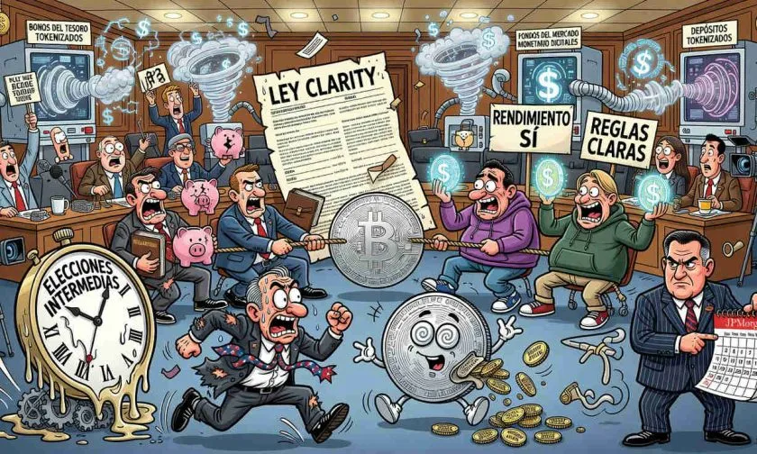 JPMorgan advierte que se reduce el tiempo para aprobar la Clarity Act en EE. UU.