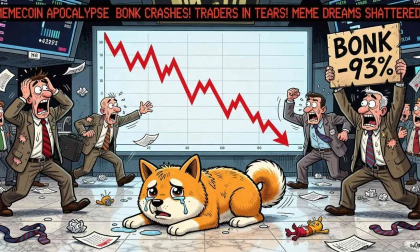 Bonk se desploma un 8,85% y pone en riesgo el soporte de 0,000004 dólares
