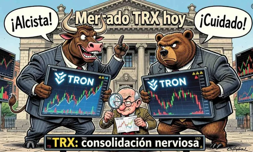 TRX se mantiene en USD $0,334 con posible acumulación silenciosa