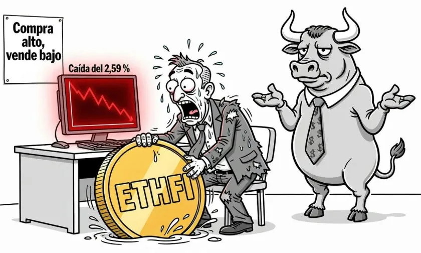 ETHFI retrocede un 2,59 % tras un repunte del 54,51 % en 30 días