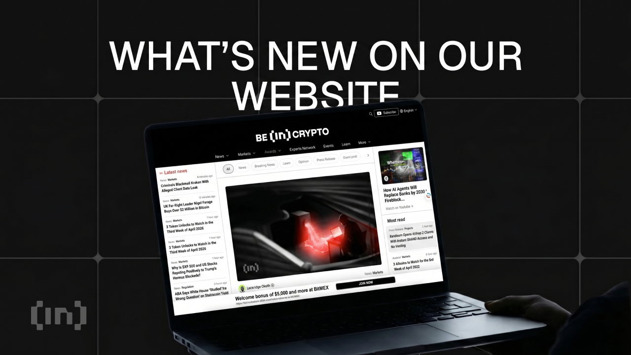 توسيع تجربة المحتوى في BeInCrypto مع الصفحة الرئيسية الجديدة وميزات المقالات