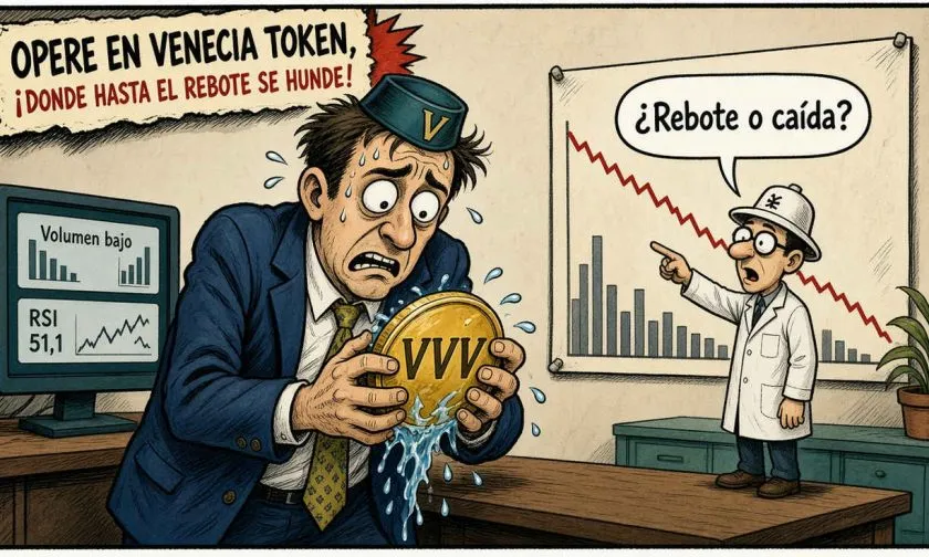 Venice Token muestra señales mixtas con cotización de USD $26,78
