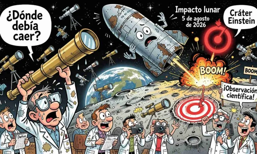 Un cohete de SpaceX chocará contra la Luna y los científicos observarán el impacto
