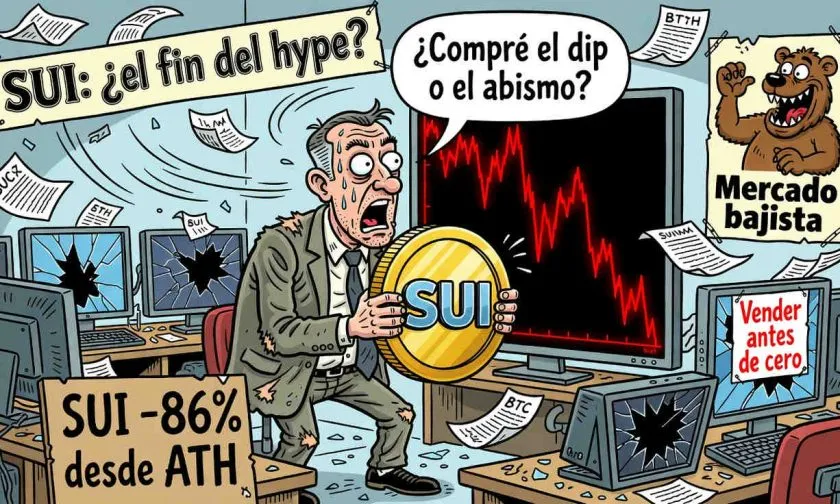 SUI en caída libre tras desplomarse un 86% desde su máximo histórico