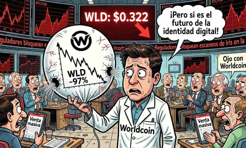 Worldcoin ($WLD) se hunde un 8,75% y perfora todos los soportes móviles en una jornada de alta volatilidad