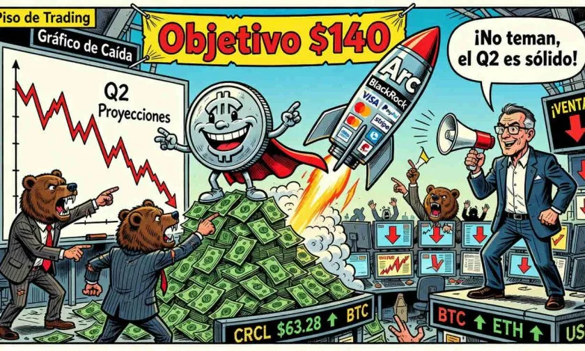 Circle reporta resultados positivos y Bernstein mantiene precio objetivo de USD $140