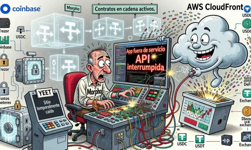 Morpho recupera su aplicación y API tras una presunta caída de AWS CloudFront