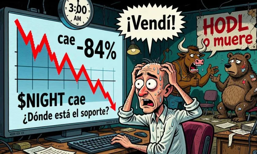 Midnight ($NIGHT) cae un 1,93% y refleja una fuerte presión vendedora