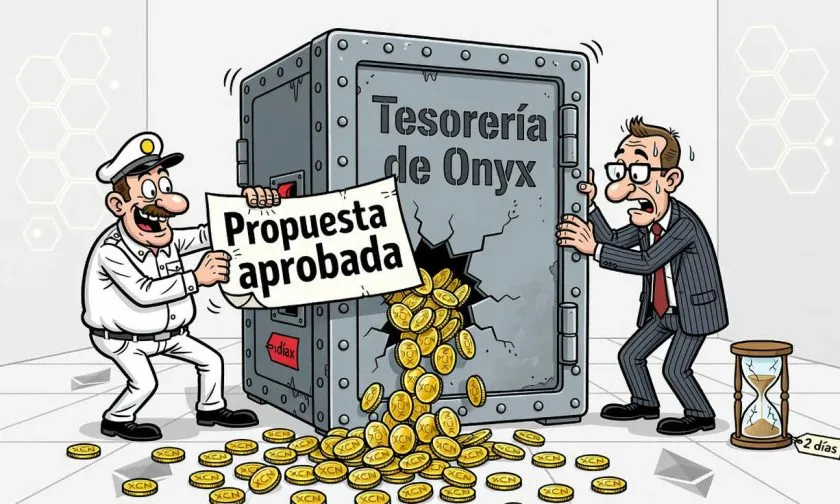 Onyx DAO mueve 620 millones de XCN tras una alerta por posible exploit de gobernanza