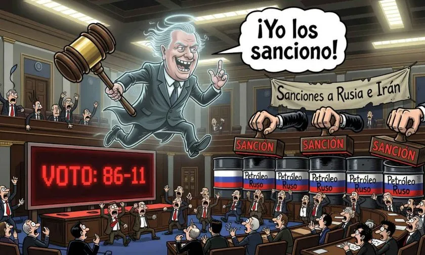 Senado aprueba sanciones a Rusia en honor a Lindsey Graham con 86 votos