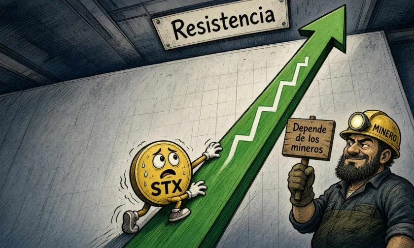 Stacks (STX) avanza 2,14% pero enfrenta resistencia técnica en $0,4006483