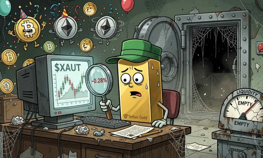 $XAUT se aferra a los $1.946,89 mientras el volumen diario se desploma un 68%