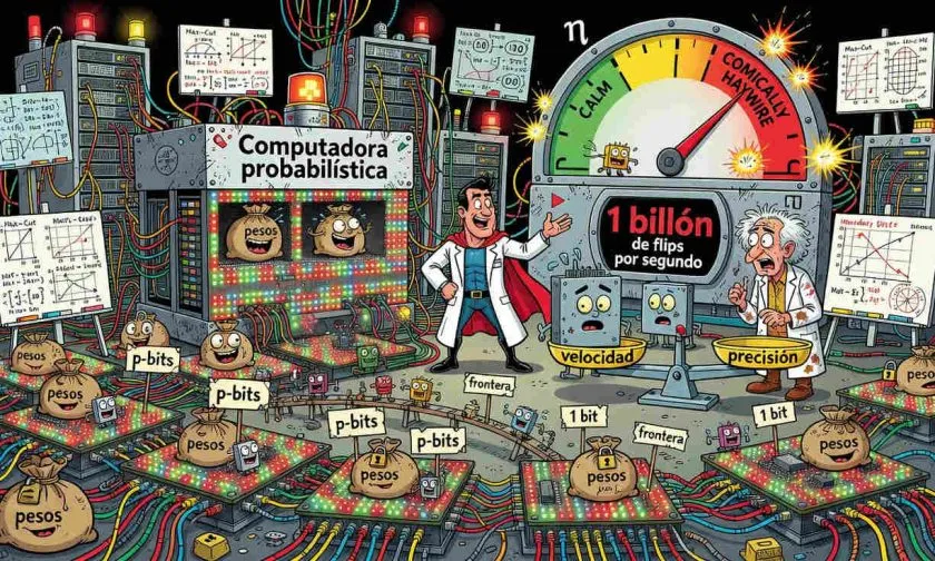Computadora probabilística de 1.000.000 de p-bits rompe el límite de un solo chip