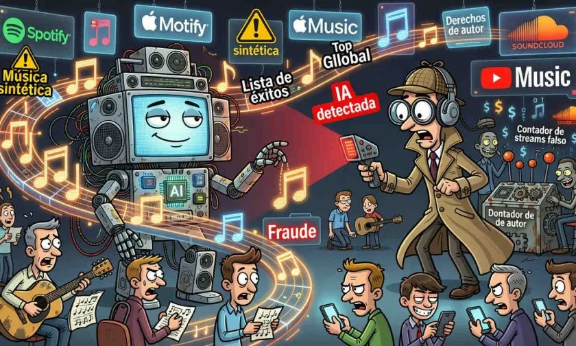 Deezer lanza detector de música con IA para Spotify y Apple Music ante auge de fraudes