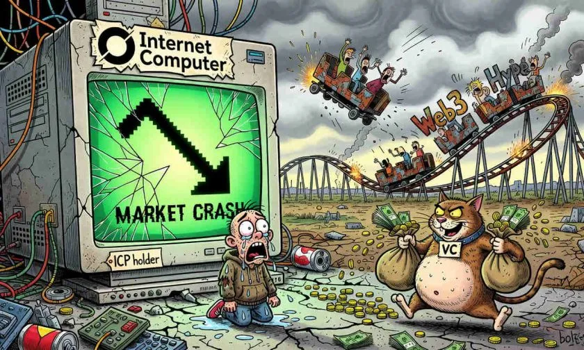 Internet Computer se desploma un 8% y cotiza a un 99.6% de su máximo histórico, ¿hay suelo a la vista?