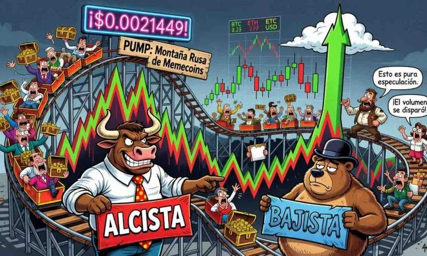 Pump.fun ($PUMP) se dispara un 13.83% el 31 de julio de 2026 en una explosión de volumen especulativo