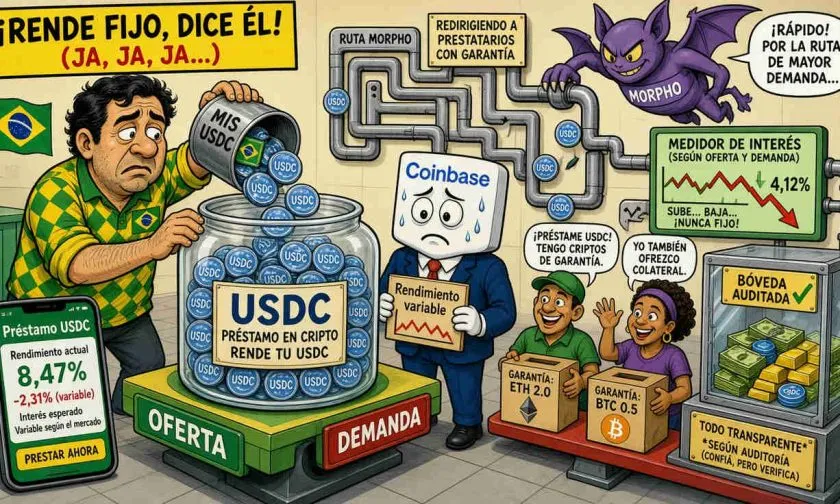 Coinbase lanza su producto DeFi Earn en Brasil para préstamos en USDC