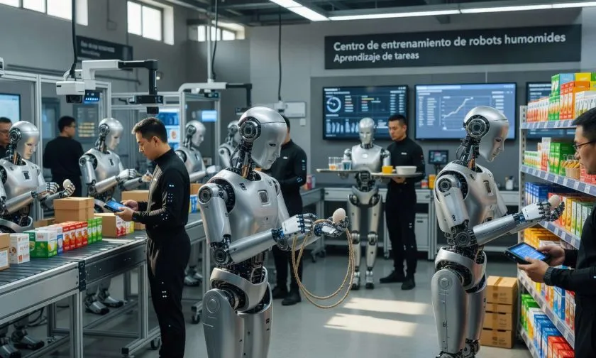 China acelera el entrenamiento de robots humanoides para llevarlos del laboratorio al trabajo