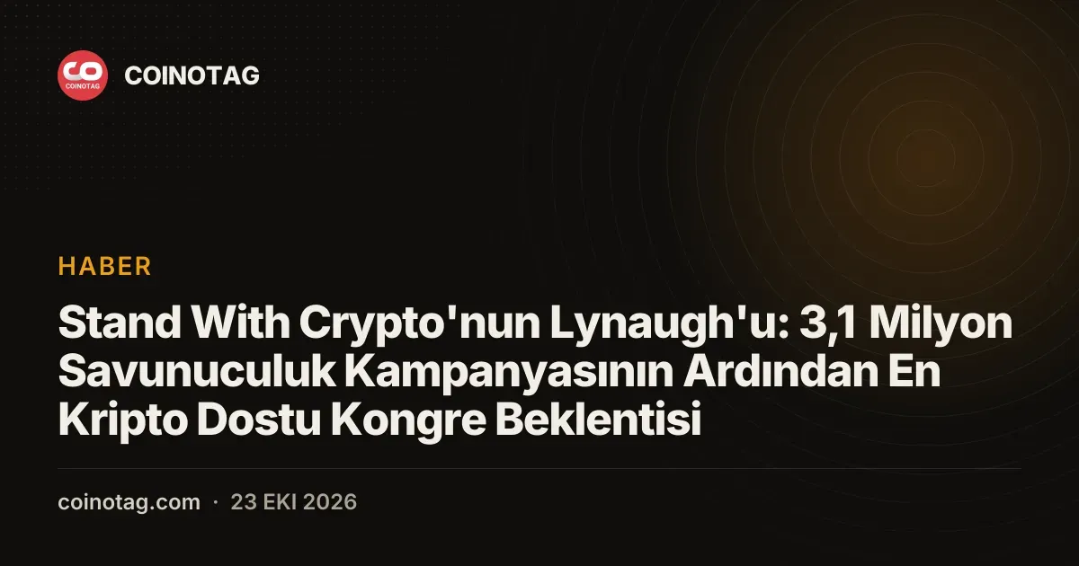 3,1 milyon savunuculu Stand With Crypto en kripto dostu Kongreyi hedefliyor
