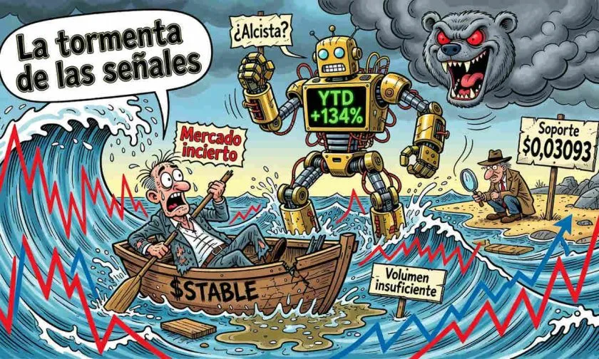 $STABLE se eleva 2,88% pese a baja liquidez y soportes técnicos