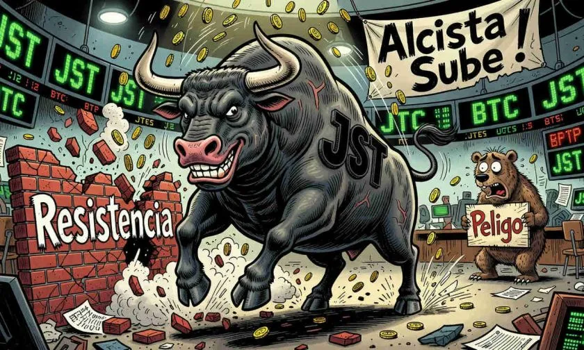 JST se eleva un 3.82% tras romper resistencia clave en el mercado