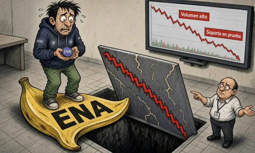 ENA cae 13,19% y pone a prueba soportes clave en medio de debilidad