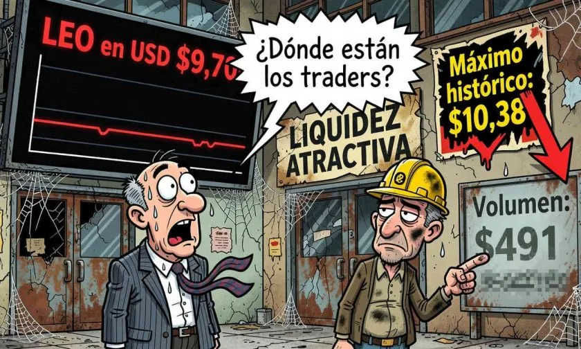 LEO se mantiene en $9,70 con baja liquidez y sin movimientos significativos