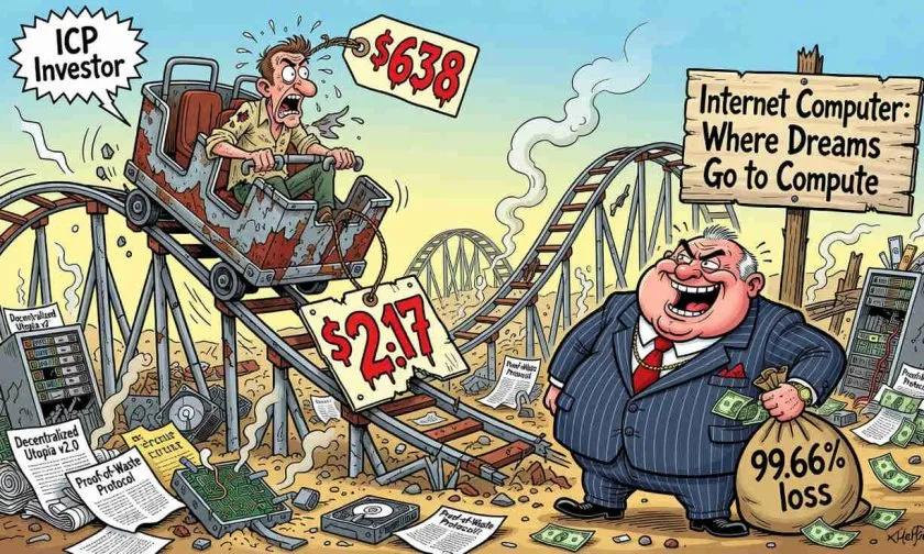 ICP se aferra a los $2,17 mientras el volumen cae un 10% y la sombra del -99% se alarga