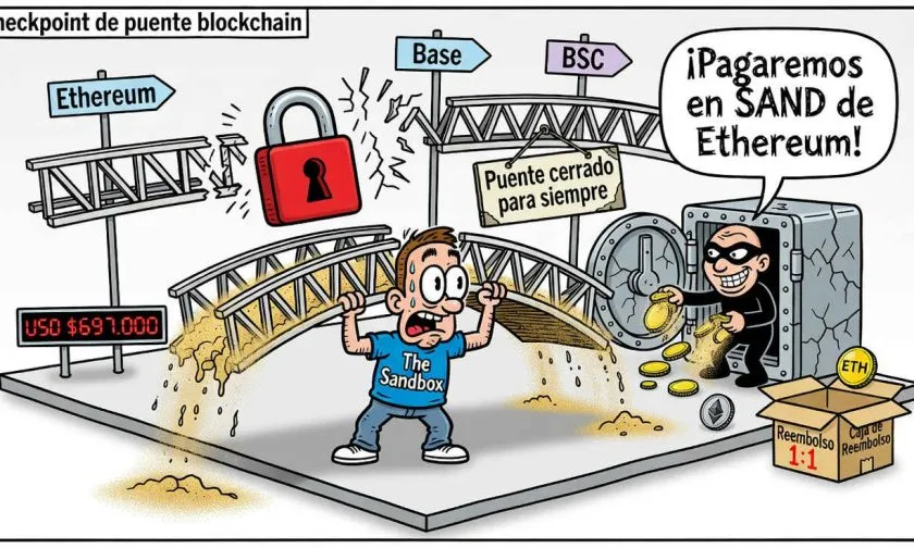 The Sandbox compensará 1:1 a afectados por robo de SAND en un puente