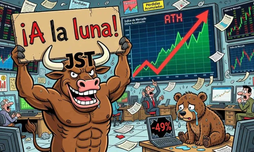 JST supera resistencia de $0,106 y mantiene rally de 230% en un año