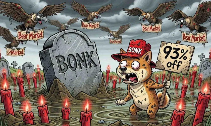 BONK lucha por no caer a cero y el soporte en 0,0000039 es la última línea de defensa
