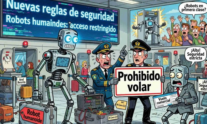 Aerolíneas de EE. UU. endurecen reglas y prohíben robots humanoides en vuelos comerciales