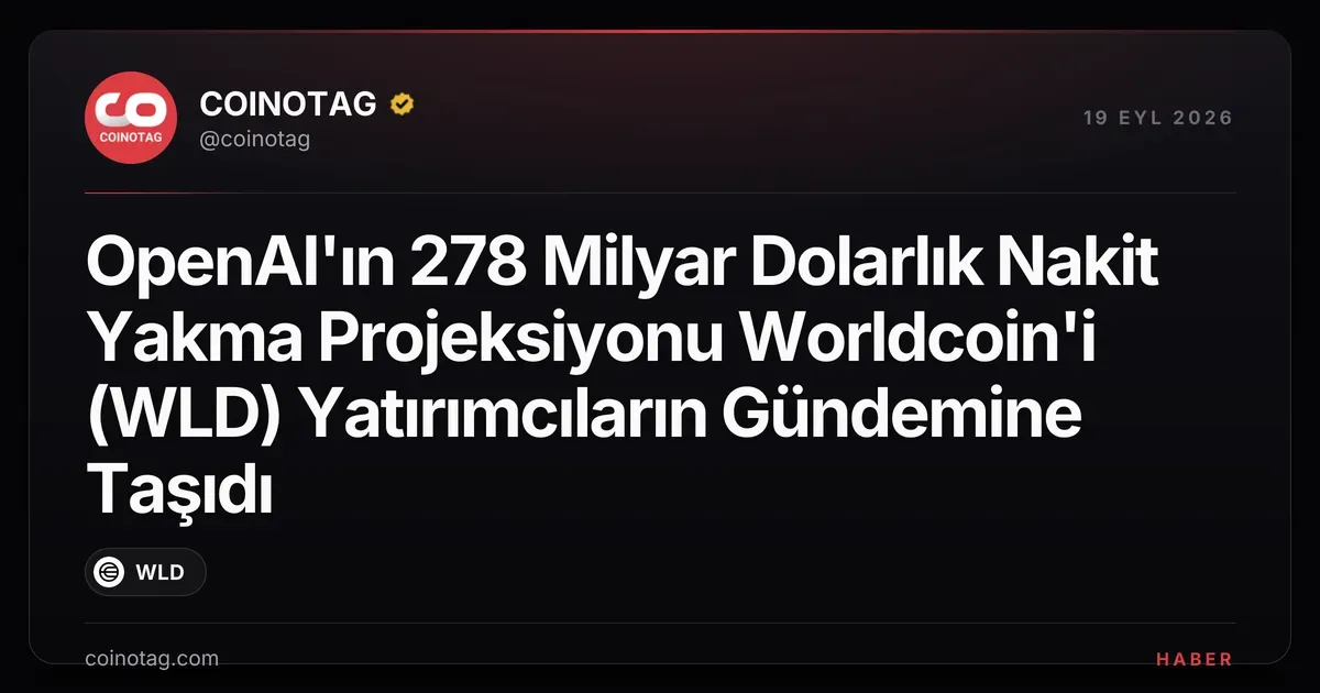 OpenAI'nın 2030'a kadar 278 milyar dolar yanma projeksiyonu Worldcoin'i öne çıkardı