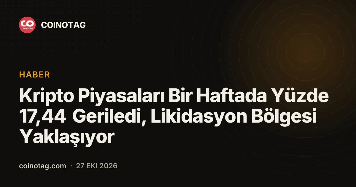 Arbitrum gerilemesiyle yüzde 17,44 eriyen kripto piyasası kritik eşikte