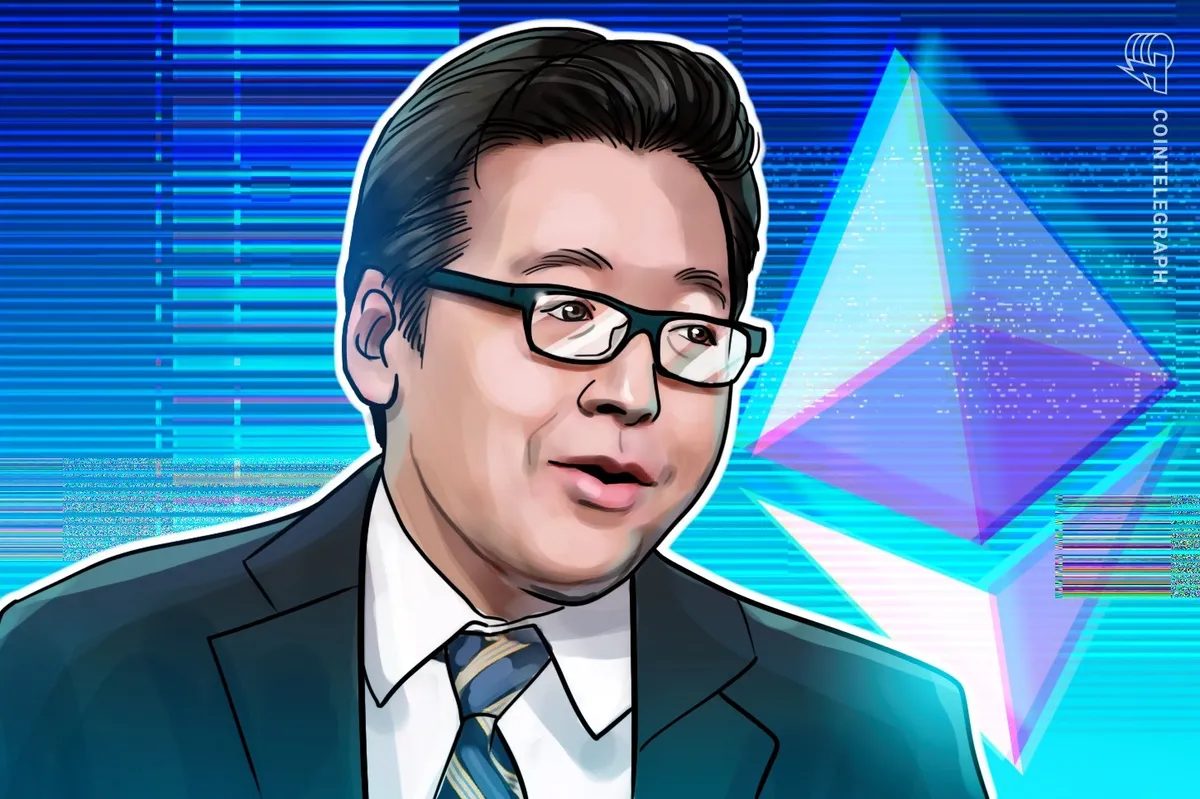 Correção de Ether foi 'oportunidade atraente' para compra de 71.672 ETH, afirma Lee da Bitmine