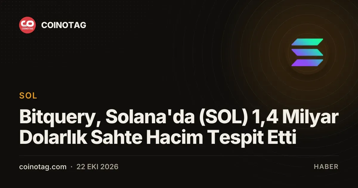 Solana uzerindeki 12 bin dolarlik sermaye 1.4 milyar dolarlik sahte hacme donustu