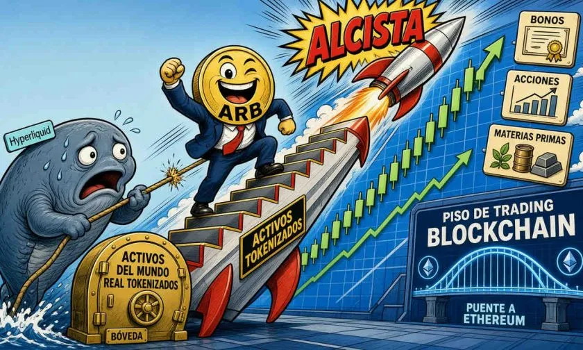 Arbitrum alcanza niveles de enero con un crecimiento del 167% en un mes