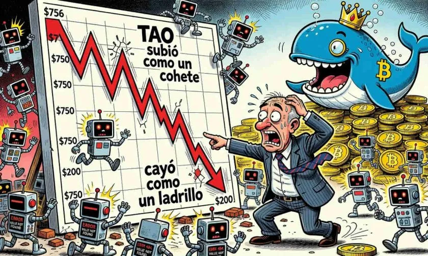 TAO busca estabilidad en los $200 tras borrar un 73% de su valor desde máximos de 2024