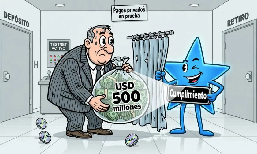 Stellar prueba pagos privados con XLM y EURC para proteger transacciones institucionales