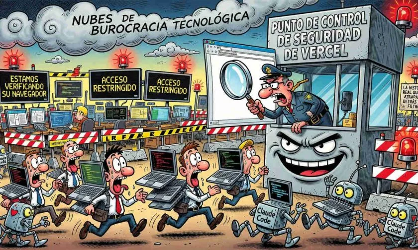 Vercel Security Checkpoint bloquea acceso a nota sobre Claude Code y productividad en ingeniería