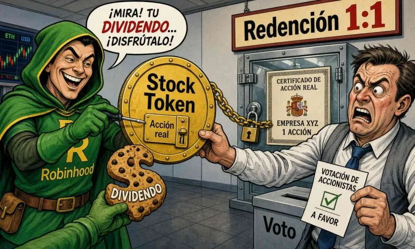 Robinhood prepara redención en especie y votación para sus Stock Tokens