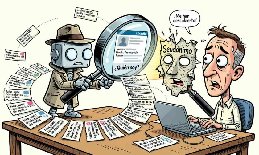 Estudio revela que la IA puede identificar cuentas anónimas a bajo costo