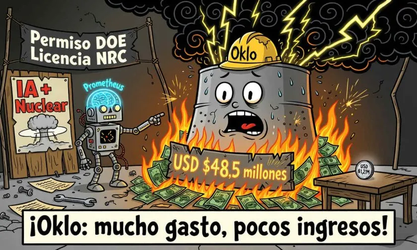 Oklo pierde USD $48,5 millones mientras sus ingresos apenas despegan