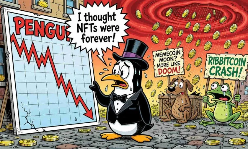 PENGU se acerca al abismo: cae un 3% y pone a prueba soportes críticos el 18 de julio