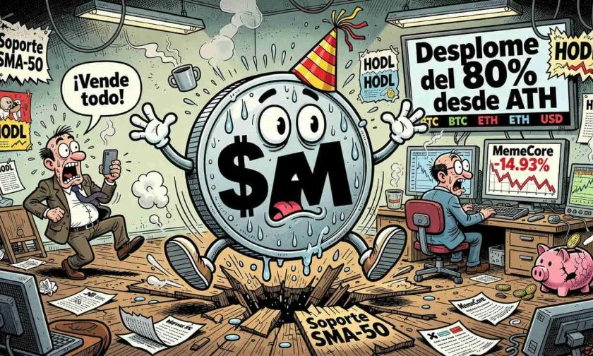 MemeCore se desploma 15%: el derrumbe de un meme de alto riesgo