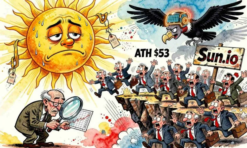 Sun token se derrumbó 99,97% desde su máximo: ¿rebote técnico o trampa bajista?