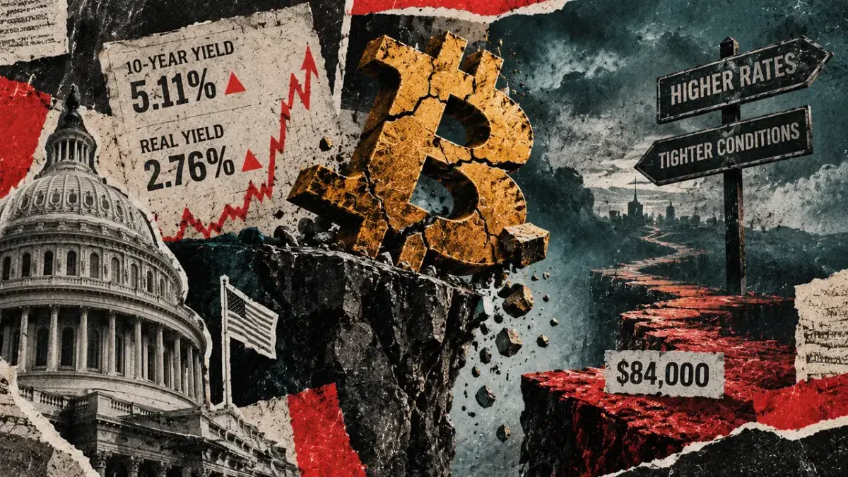 Surging US Treasury yields push Bitcoin down to $83,500 intraday low