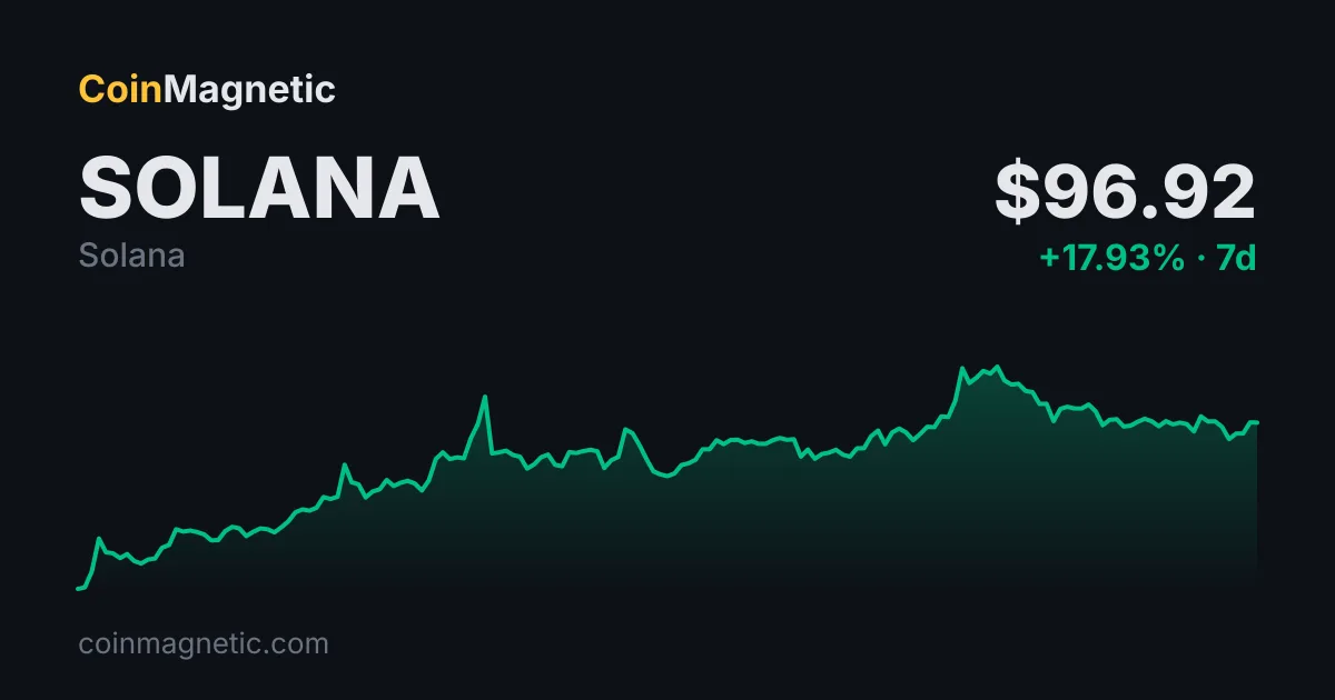 Solana (SOL) aşırı alım sinyalleriyle 96 dolara yakın konsolide oluyor