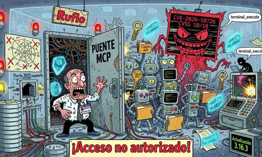 Falla crítica en Ruflo permite crear enjambres de agentes de IA fuera de control